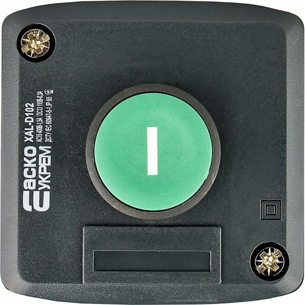 Одноместный пост управления Аско-Укрем XAL-D102 с кнопкой «Старт» (A0140020051) - фото №3