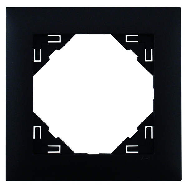 Одинарная рамка Logus 90 90910 TPM (черная матовая)