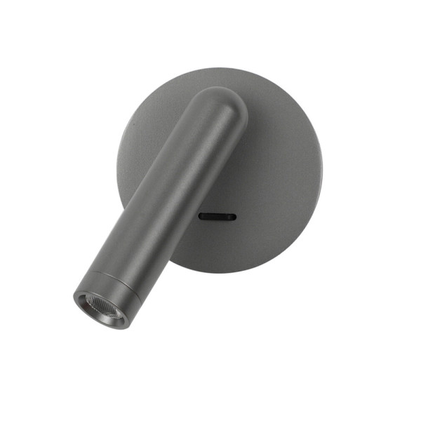 Бра, настенный светильник Italux WL-64834-1-GR Carda LED 1x2.5W 3000K 164Lm IP20 серый - фото №1