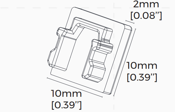 Комплект закінчень COLORS для профілю LS1010 (EC-LS1010FBH) - фото №1