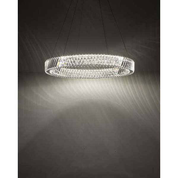 Підвісний світильник, люстра Nowodvorski 11705 Luxora Round LED 1x30W 3000K 2700Lm IP20 хром - фото №2