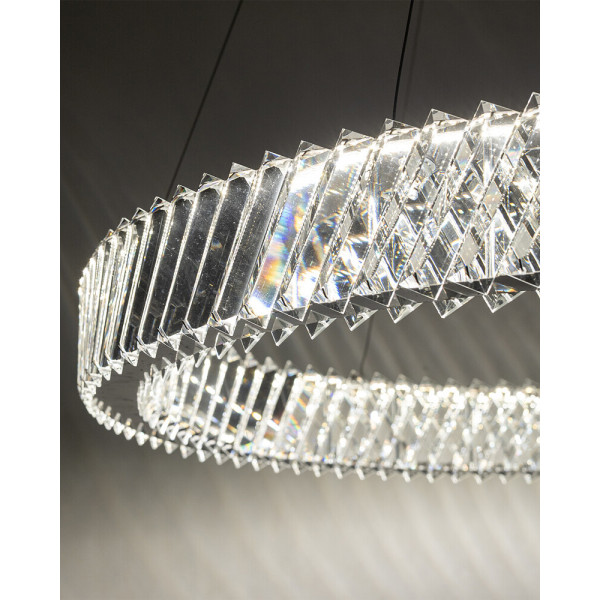 Підвісний світильник, люстра Nowodvorski 11705 Luxora Round LED 1x30W 3000K 2700Lm IP20 хром - фото №3