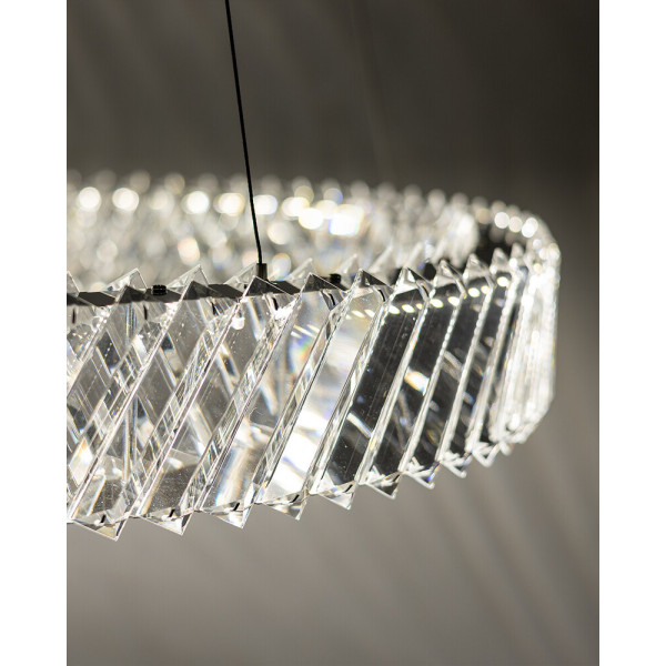 Підвісний світильник, люстра Nowodvorski 11705 Luxora Round LED 1x30W 3000K 2700Lm IP20 хром - фото №4