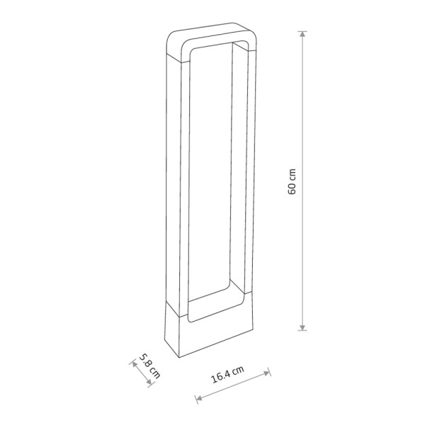Вуличний світильник Nowodvorski 9118 Thika LED 1x9W 3000K 550Lm IP54 чорний - фото №4