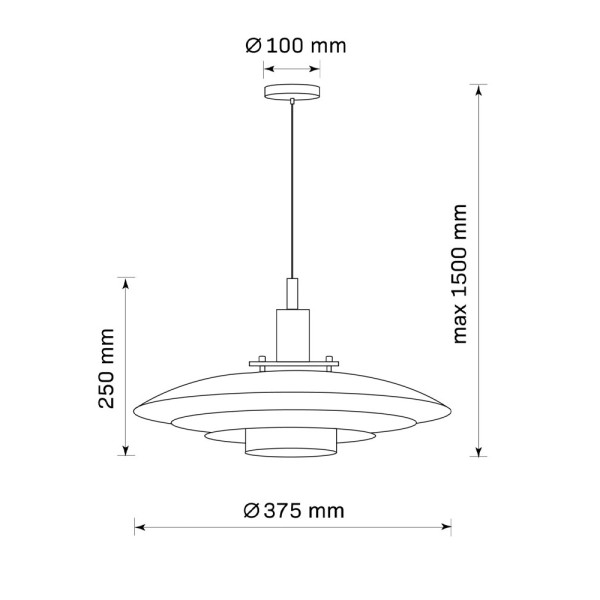 Подвесной светильник, люстра Goldlux 330550 Taylor E27 1x20W IP20 хром - фото №4