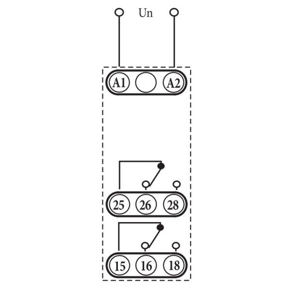 Двухрівневе реле часу ETI 002470091 SJR-2 230V AC (2x16A AC1) - фото №2