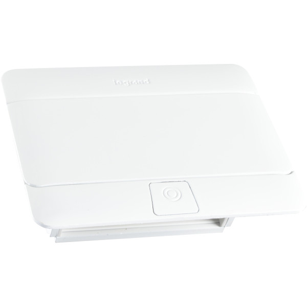 Лючок із висувним блоком розеток Legrand 654001 4М (білий) з монтажним комплектом - фото №3