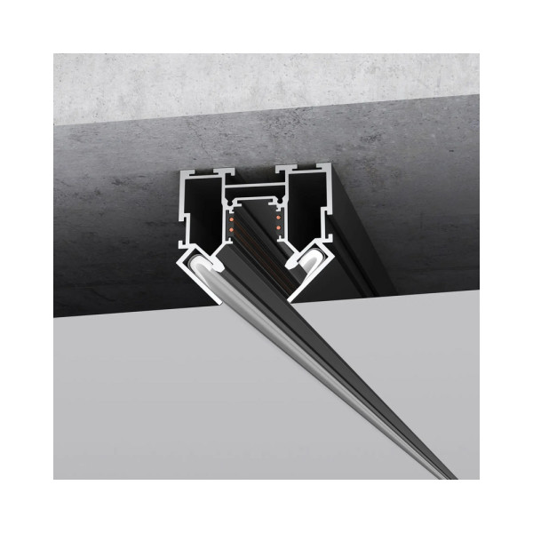 Магнитный трековый шинопровод Oledim 7771008 OL31 1м 48V для натяжного потолка (гарпун) - фото №1