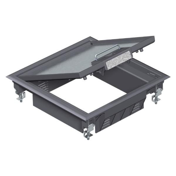 Розеточный люк OBO Bettermann (7405196) GES4 на 6 постов 45x45 200х200мм (дополнительно 2х UT3)