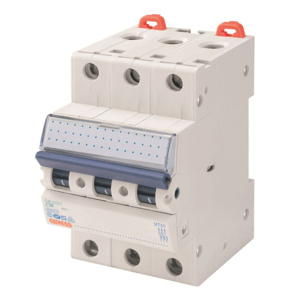 Автоматичний вимикач GEWISS 3P C 16А 6кА (GW92067)