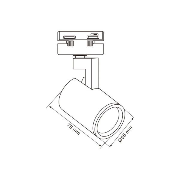 Трековий світильник Goldlux 329547 Lynx GU10 1x10W IP20 золотий - фото №2