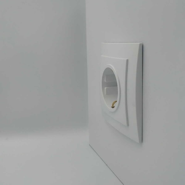 Розетка Nilson Touran біла 1-на з заземленням ( 24111017 ) - фото №2