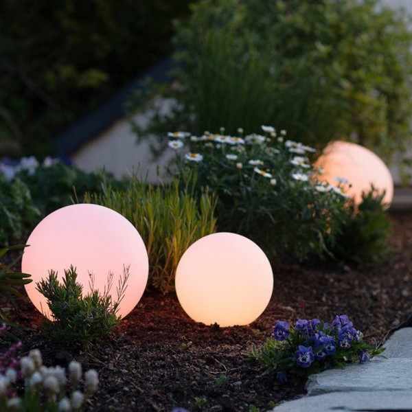 Светильник садово-парковый Violux SFERA 160мм белый 20W Е27 IP44 ( 500110 ) - фото №6