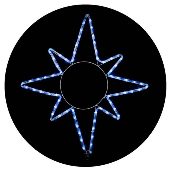 Уличная светодиодная гирлянда Delux EN MOTIF Star (90012985) 65х75см 8 мигающих диодов IP44 (белый свет)