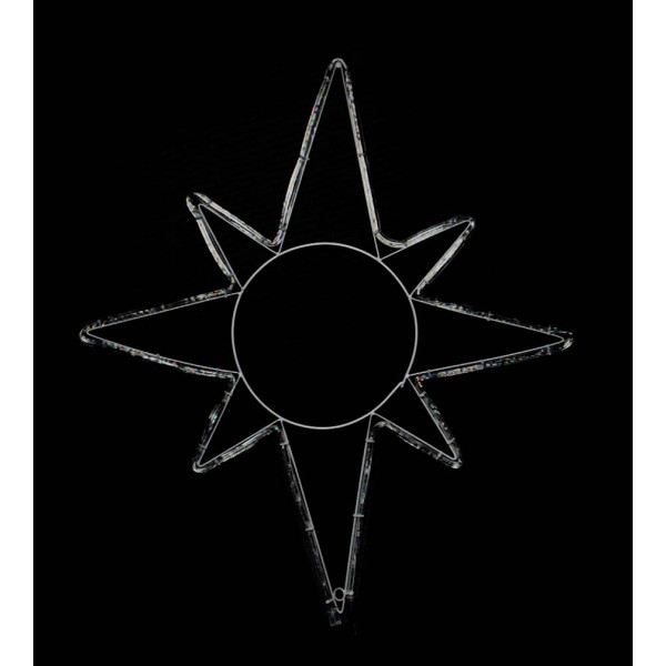 Уличная светодиодная гирлянда Delux EN MOTIF Star (90012985) 65х75см 8 мигающих диодов IP44 (белый свет) - фото №2