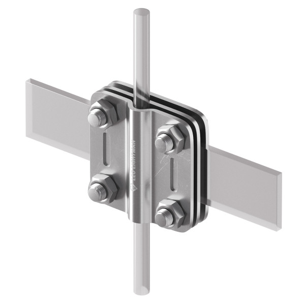 З'єднувач Leo Lightman Contra дроту ø8-10 мм зі смугою шириною до 30мм Nі (203133)