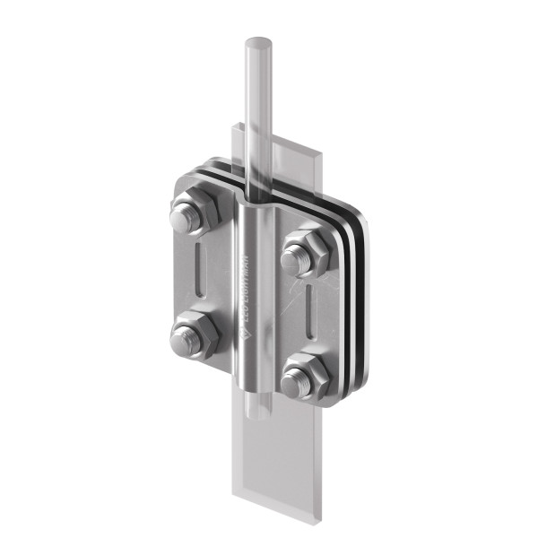 З'єднувач Leo Lightman Contra дроту ø8-10 мм зі смугою шириною до 30мм Nі (203133) - фото №1