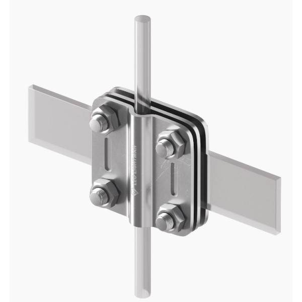 З'єднувач Leo Lightman Contra дроту ø8-10 мм зі смугою шириною до 30мм Nі (203133) - фото №2