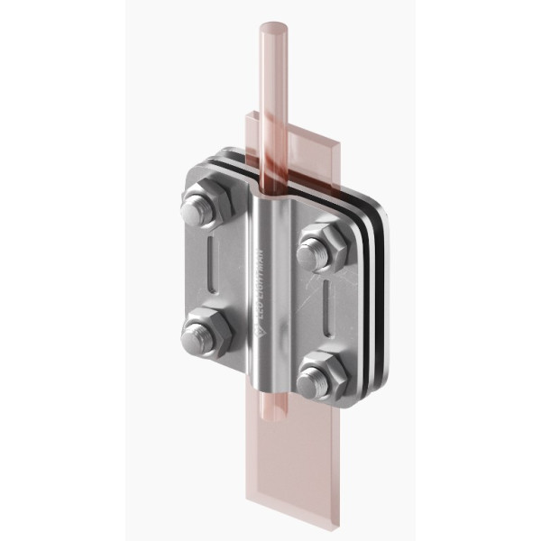 З'єднувач Leo Lightman Contra дроту ø8-10 мм зі смугою шириною до 30мм Nі (203133) - фото №3