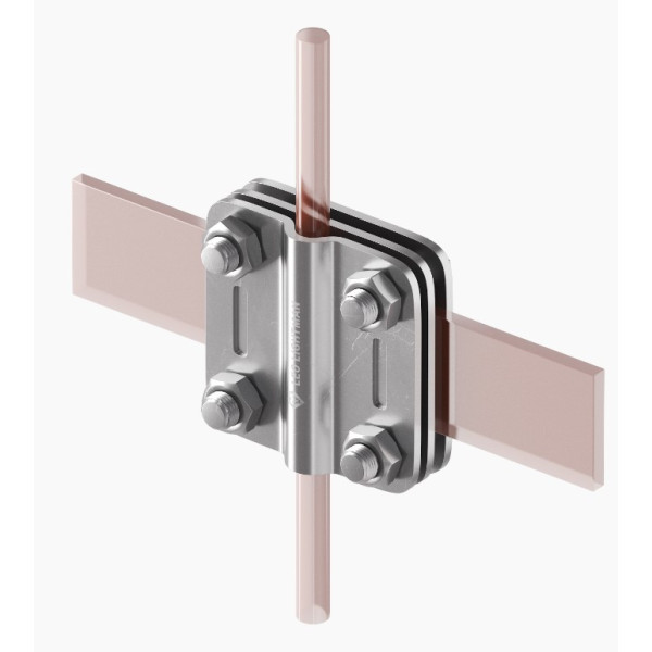 З'єднувач Leo Lightman Contra дроту ø8-10 мм зі смугою шириною до 30мм Nі (203133) - фото №4