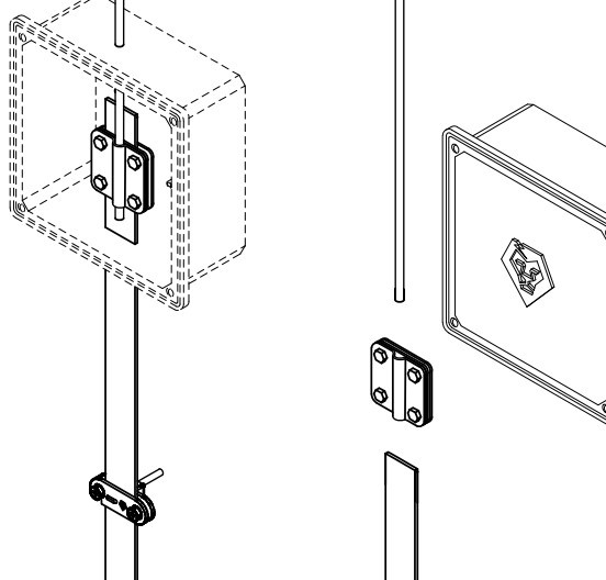 З'єднувач Leo Lightman Contra дроту ø8-10 мм зі смугою шириною до 30мм Nі (203133) - фото №8