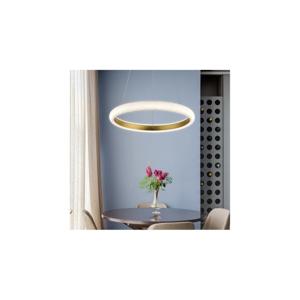 Люстра Reality 340301-32 Vigo Led 1x18W 4000K 1440Lm IP20 Золотая - фото №3