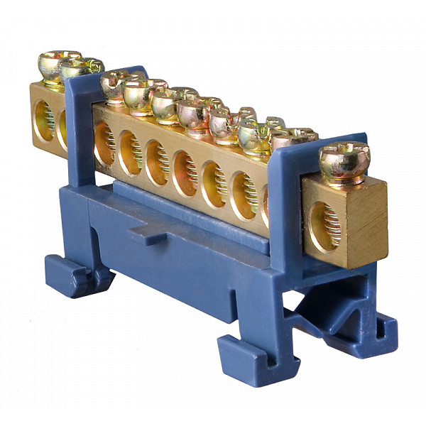 Нулевая шина Аско-Укрем BC-510 6x9 на 10 отверстий (A0150120034) - фото №1