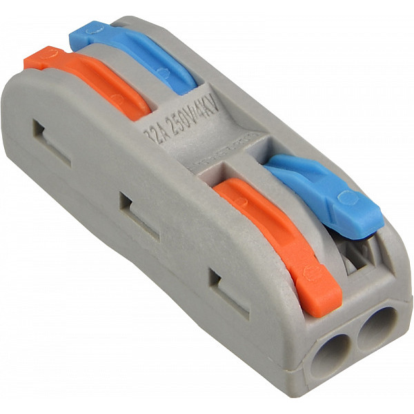 Универсальная клемма Аско-Укрем PCT-2-2-С серая (A0130010111) - фото №3