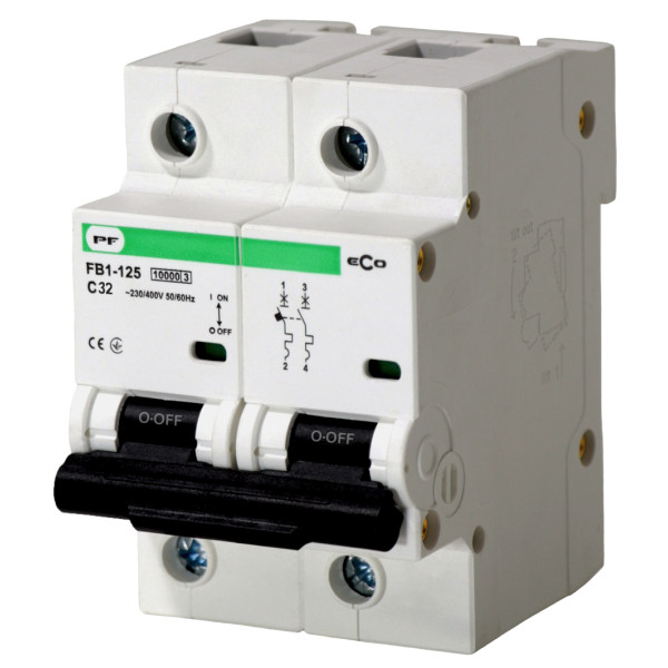 Автоматический выключатель Promfactor ECO FB1-125 2P C 32A 10кА (FB1C20032)