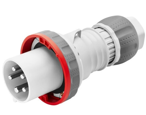 Переносная вилка GEWISS IP67 3P+N+E 63A 400В (GW61053H)