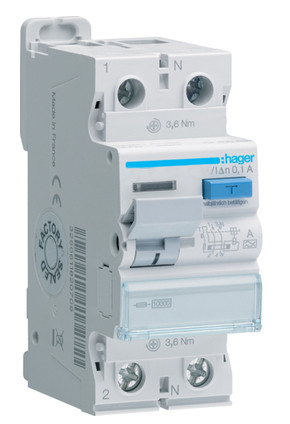 ПЗВ Hager CEA440D 4P 6кА 40A 100мА A