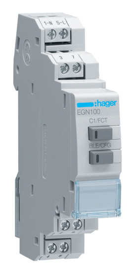 Одноканальный мультифункциональный таймер Hager EGN100 (с Bluetooth)