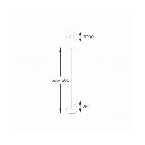 Подвесной светильник, люстра Zuma Line P0428-01J-L4AC Enceladus Led 1x5W 3000K 500Lm IP20 Золотой - фото №2
