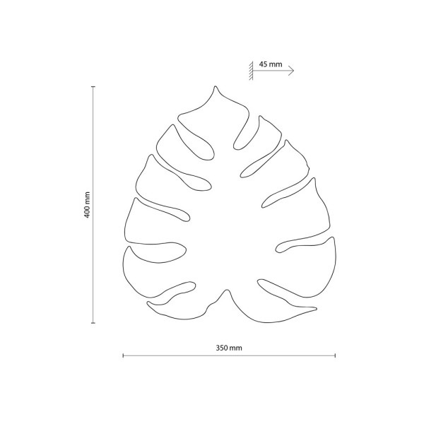 Бра, настінний світильник TK Lighting 4665 Monstera G9 3x6W IP20 золотий - фото №3