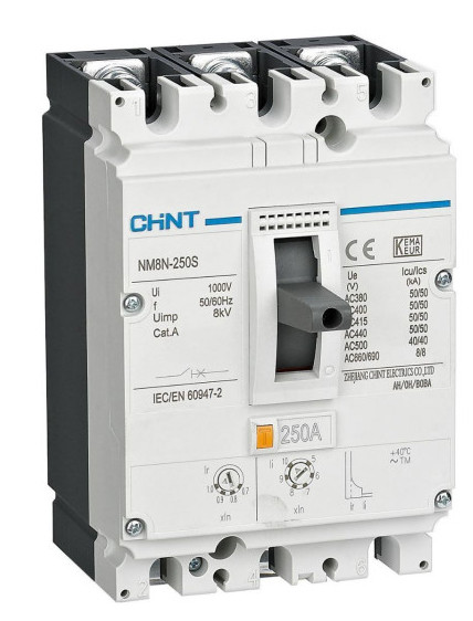 Корпусный автоматический выключатель Chint NM8N-250S TM 200 3P