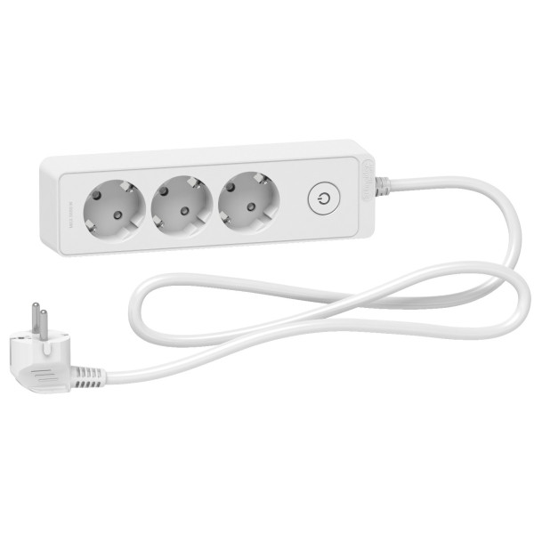 Трехместный удлинитель Schneider Electric ST9431W (1,5м) белый