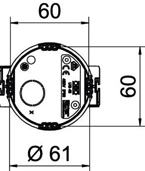 Підрозетник Obo Bettermann UG 46 в цеглу/бетон (без гвинтів) 2003700 - фото №2