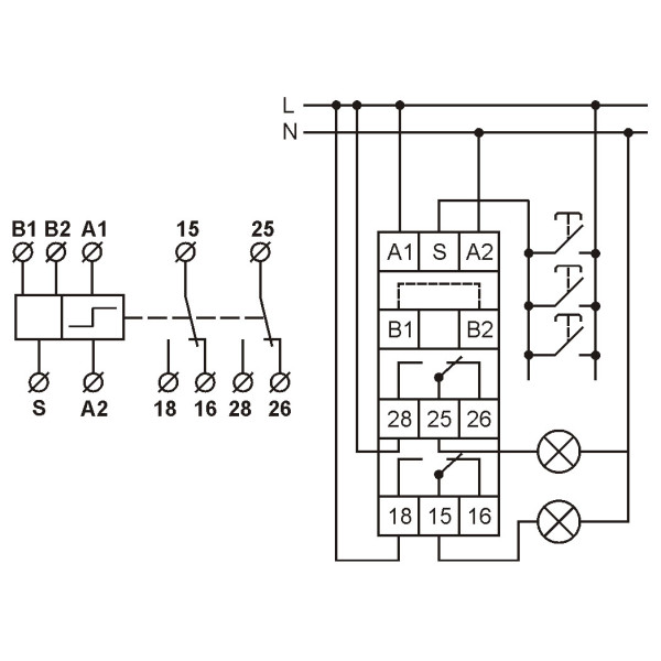 Імпульсне реле Promfactor з функцією "пам''ять" FRT25 2 2С/О 24-240В AC/DC (FRT25 2) - фото №1
