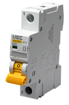 Автоматичний вимикач UEC SB-M8 1P 10A B 4,5кA (MCB45-1-010-B)