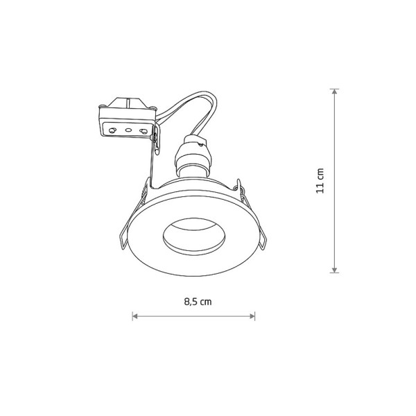 Точечный светильник Nowodvorski 10711 Acre GU10 1x15W IP44/20 латунный - фото №1