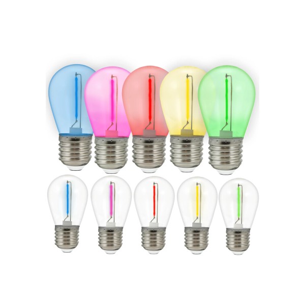 Гирлянда Goldlux 322166 Party Neon E27 10x6W 2700K 50Lm IP44 черная - фото №4