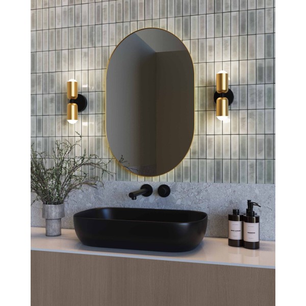 Бра, настінний світильник Pikart 35639-3 E14 2x7W IP20 латунний - фото №1