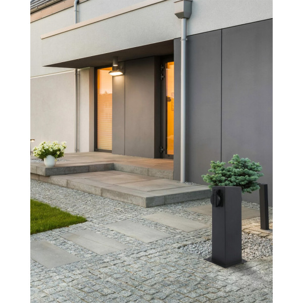 Столбик с розетками Goldlux 327963 Elektri IP44 Gr - фото №1