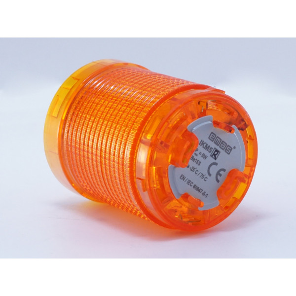 Жовтий сигнальний модуль Emas IKM5S Ø50мм (порожній) - фото №3