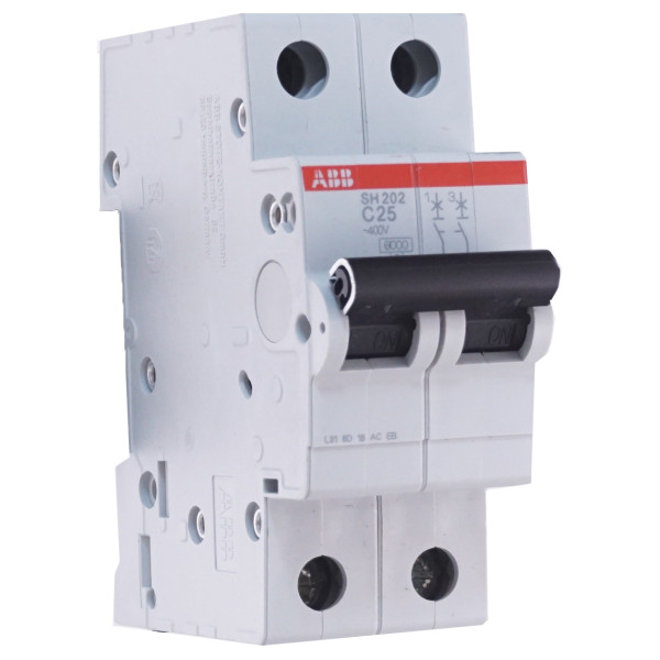 Автомат електроживлення ABB SH202-C25 тип C 25А - фото №1
