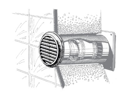 Решетка Blauberg Decor 125s белая - фото №1
