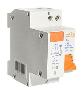 Выключатель дифференциального тока ECOHOME ДВ 1Р+N 20A 30мА (ECO030010002) - фото №4