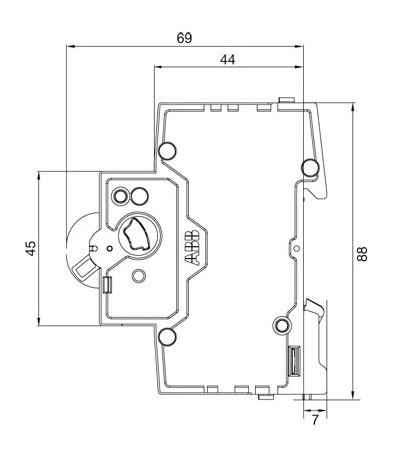 Автоматичний вимикач ABB BASIC M 2Р 10А 4,5kA - фото №4