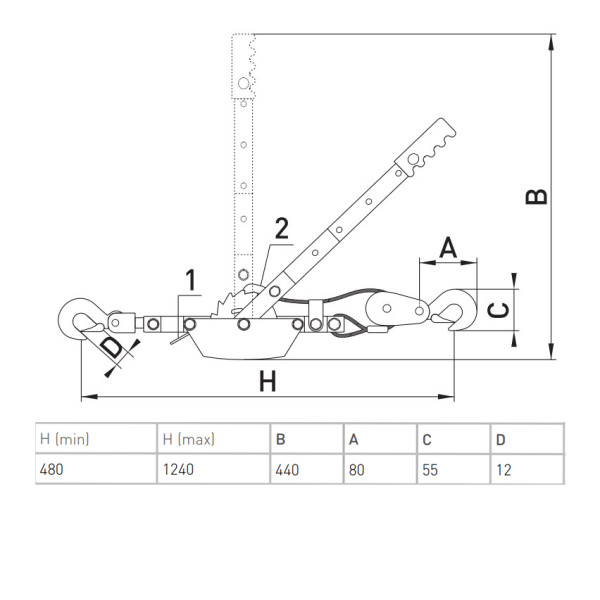 Лебідка E.Next e.winch.tightener.2000 - фото №1