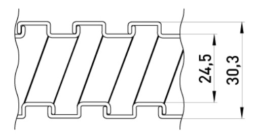 Металлорукав - Ø25 мм оцинкованный, сухой (50м) - фото №1